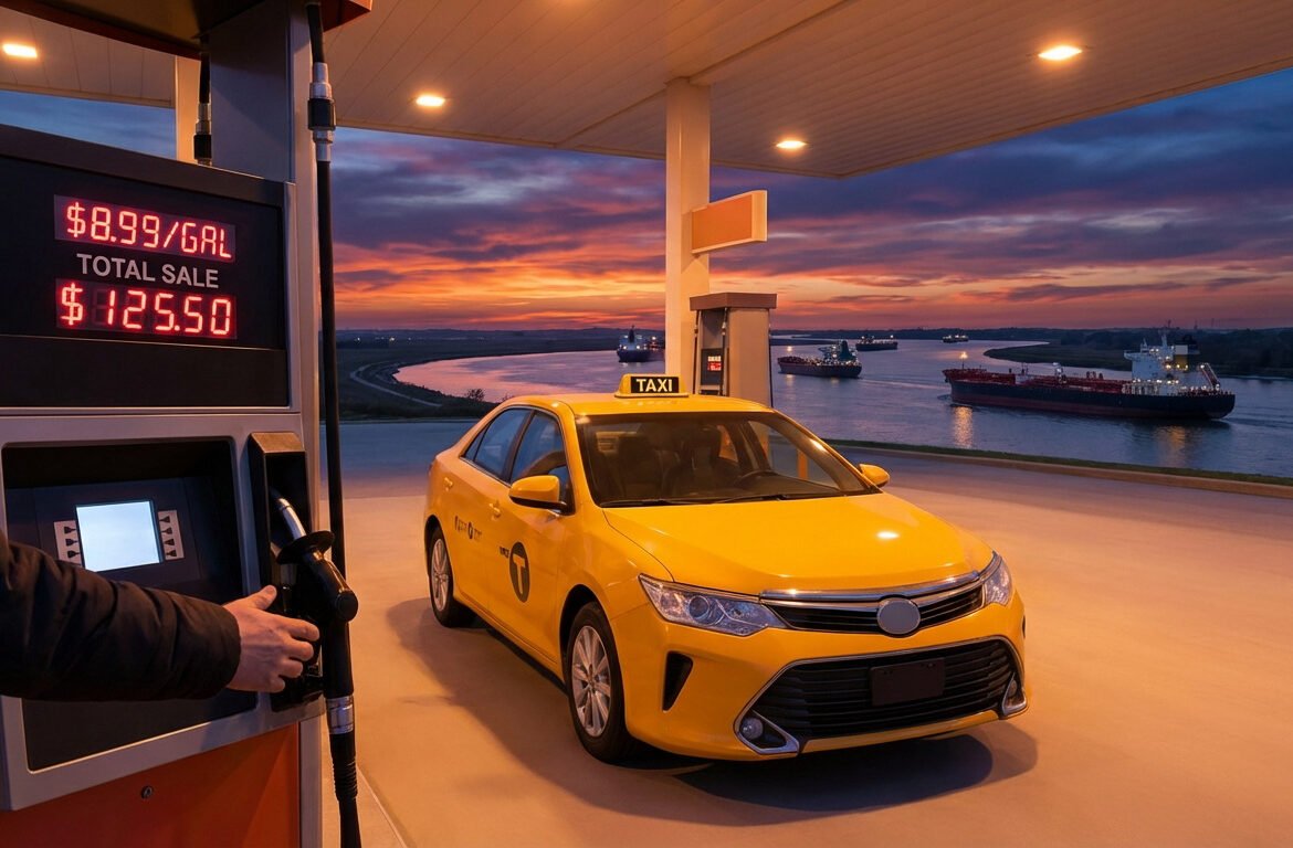 Blocus d&rsquo;Ormuz : quel impact sur le prix carburant taxi ?