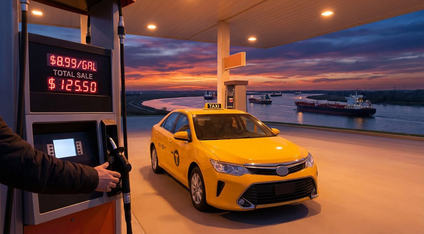 Blocus d&rsquo;Ormuz : quel impact sur le prix carburant taxi ?